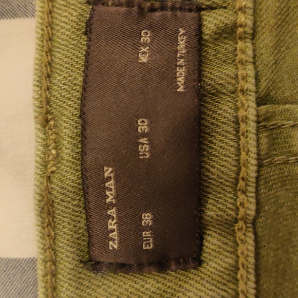 ZARA Green Slim Jeans - Picture 3 of 3